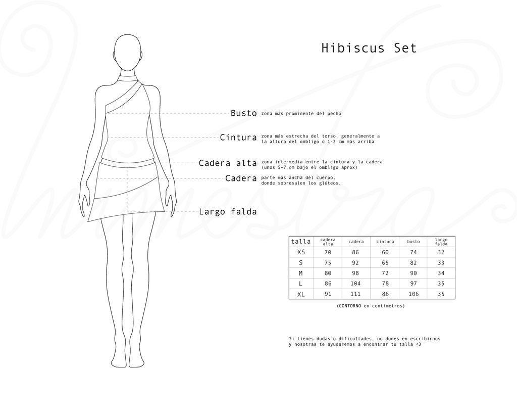 Falda Hibiscus